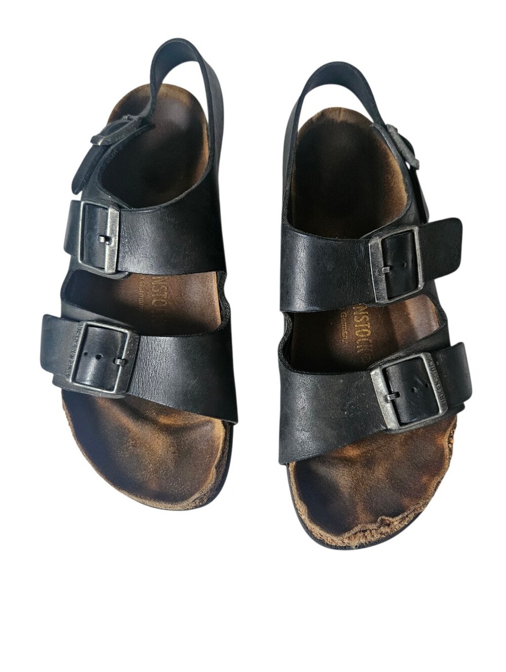 Birkenstock Milano Double Strap Slingback Sandals Women 39EU/US 8-8.5 WELL LOVED